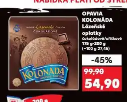 Kaufland Opavia kolonáda tradiční oplatky nabídka