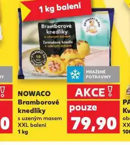 Kaufland Nowaco bramborový knedlík s uzeným masem nabídka