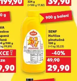 Kaufland Senf hořčice nabídka