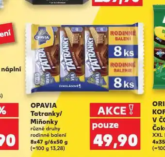 Kaufland Opavia tatranky nabídka