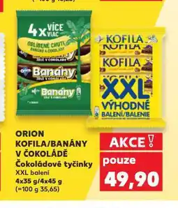 Kaufland Orion banány v čokoládě nabídka