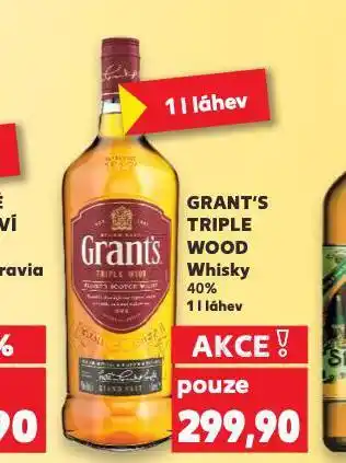 Kaufland Grant's triple wood whisky nabídka