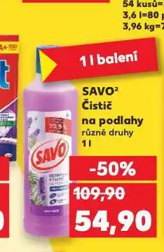 Kaufland Savo čistič na podlahy nabídka