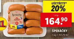 Lidl ŠPEKÁČKY, 1,4 kg nabídka