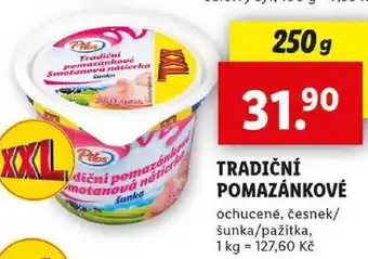 Lidl TRADIČNÍ POMAZÁNKOVÉ, 250 g nabídka