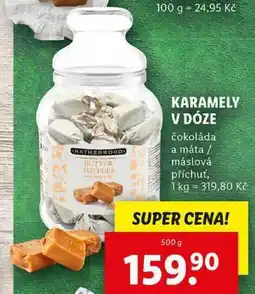 Lidl KARAMELY V DÓZE, 500 g nabídka