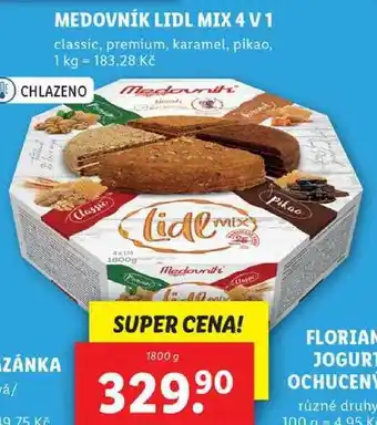 Lidl MEDOVNÍK LIDL MIX 4 V 1, 1800 g nabídka