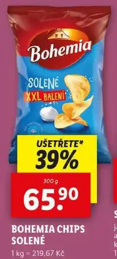 Lidl BOHEMIA CHIPS SOLENÉ, 300 g nabídka