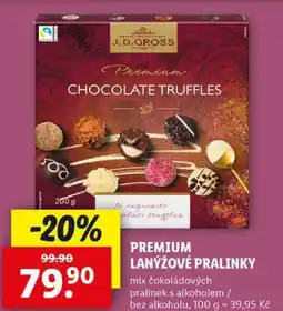 Lidl PREMIUM LANÝŽOVÉ PRALINKY, 200 g nabídka