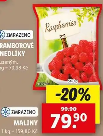 Lidl MALINY, 500 g nabídka