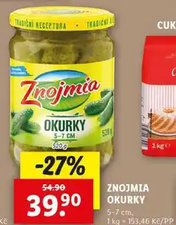 Lidl ZNOJMIA OKURKY, 520 g nabídka