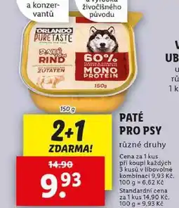 Lidl PATÉ PRO PSY, 150 g nabídka