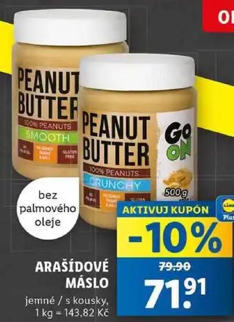 Lidl ARAŠÍDOVÉ MÁSLO, 500 g nabídka