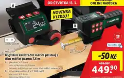 Lidl Digitální kalibrační měřicí přístroj/Aku měřicí pásmo 7,5 m nabídka