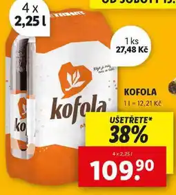 Lidl KOFOLA, 4x 2,25 l nabídka