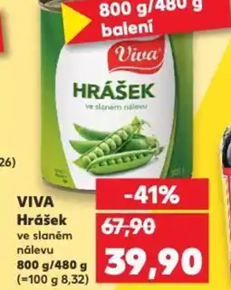 Kaufland VIVA Hrášek nabídka