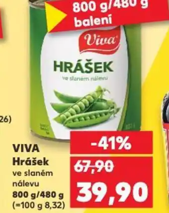 Kaufland VIVA Hrášek nabídka