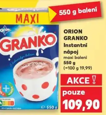 Kaufland ORION GRANKO Instantní nápoj nabídka