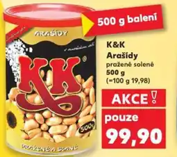 Kaufland K&K Arašídy nabídka