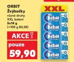 Kaufland ORBIT Žvýkačky nabídka