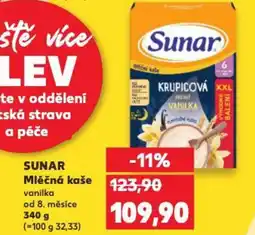 Kaufland SUNAR Mléčná kaše nabídka