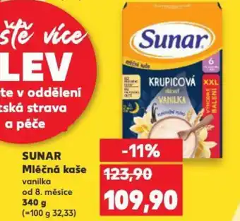 Kaufland SUNAR Mléčná kaše nabídka