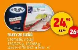 Penny Market FILETY ZE SLEĎŮ v tomatě, v oleji, 170/175 g 102/88 g nabídka