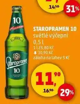 Penny Market STAROPRAMEN 10 světlé výčepní, 0,5 l nabídka