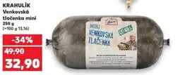 Kaufland KRAHULIK Venkovská tlačenka mini nabídka