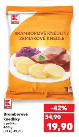 Kaufland Bramborové knedlíky nabídka