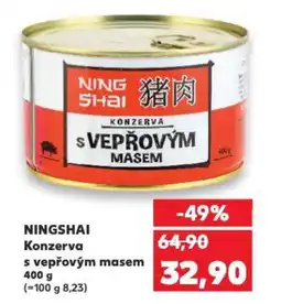 Kaufland NINGSHAI Konzerva s vepřovým masem nabídka