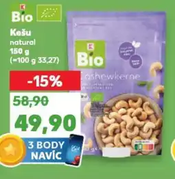 Kaufland Bio Kešu nabídka