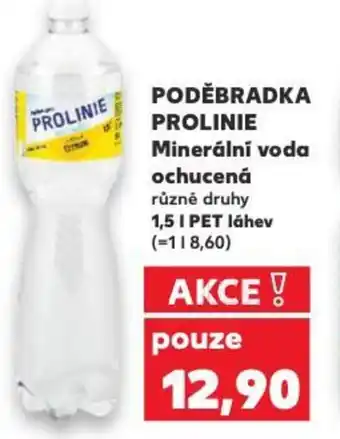 Kaufland PODĚBRADKA PROLINIE Minerální voda ochucená nabídka