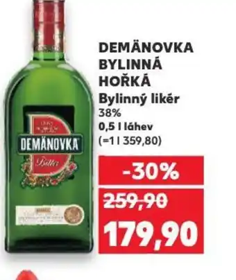 Kaufland DEMÄNOVKA Bylinná Hořká bylinný likér nabídka