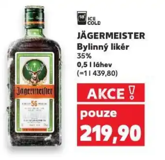 Kaufland JÄGERMEISTER Bylinný likér nabídka