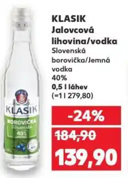 Kaufland KLASIK Jalovcová lihovina/vodka nabídka