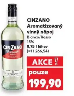 Kaufland CINZANO Aromatizovaný vinný nápoj nabídka