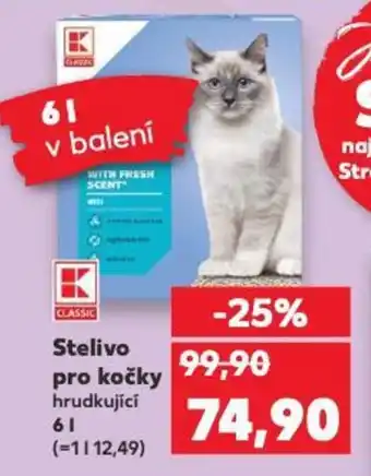 Kaufland Stelivo pro kočky nabídka