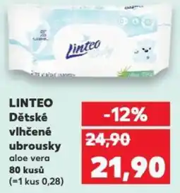 Kaufland LINTEO Dětské vlhčené ubrousky nabídka