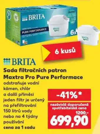 Kaufland BRITA Sada filtračních patron Maxtra Pro Pure Performace nabídka