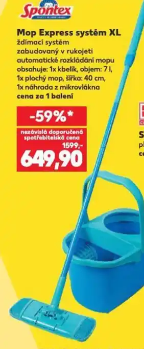 Kaufland SPONTEX Mop Express systém XL nabídka