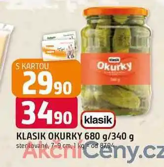 Trefa KLASIK OKURKY 680 g/340 g sterilované, 7-9 cm nabídka