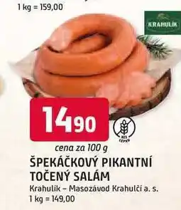 Trefa ŠPEKÁČKOVÝ PIKANTNÍ TOČENÝ SALÁM 100 g nabídka