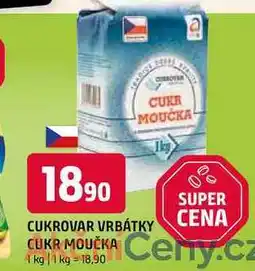 Terno Cukrovar Vrbátky Cukr moučka 1kg nabídka