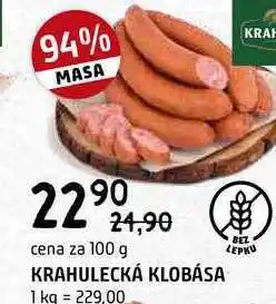 Terno Krahulecká klobása 100g nabídka