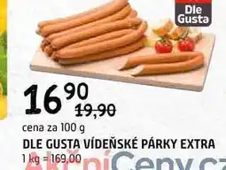 Terno Dle gusta vídeňské párky extra 100g nabídka