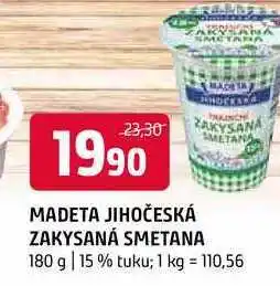 Terno Madeta Jihočeská zakysaná smetana 15 % 180g nabídka