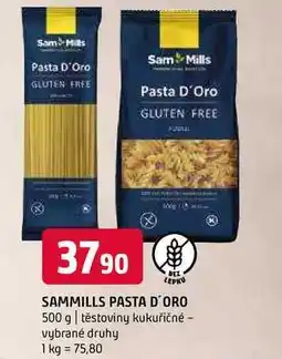 Terno Sammills pasta D'oro 500 g těstoviny kukuřičné vybrané druhy nabídka