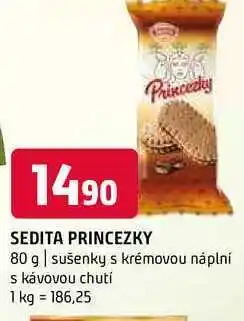 Terno Sedita princezky 80 g sušenky s krémovou náplní s kávovou chutí nabídka