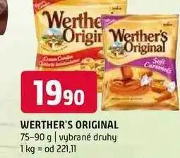 Terno Werther's original 75-90 g vybrané druhy nabídka